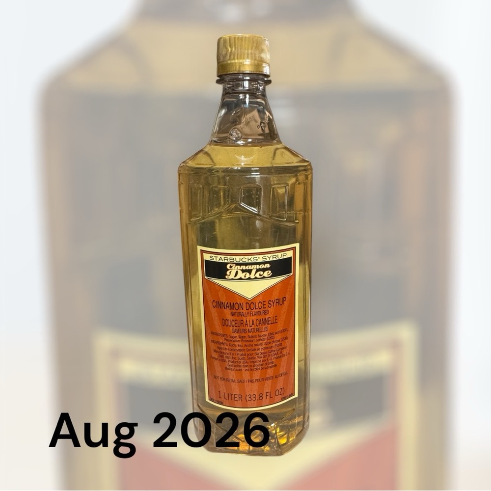 Starbucks Cinnamon Dolce Syrup 1 Liter  Bottle Aug 2026